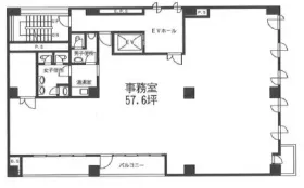 ウエノエストビルの基準階図面