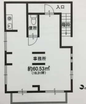 リーブル三田ビルの基準階図面