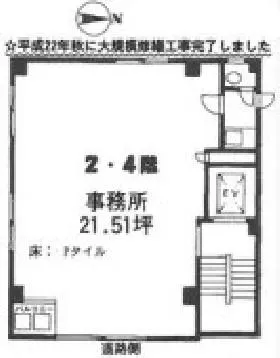 野田ビルの基準階図面