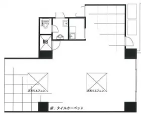 学友社ビルの基準階図面
