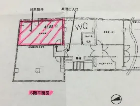 東部ビルの基準階図面