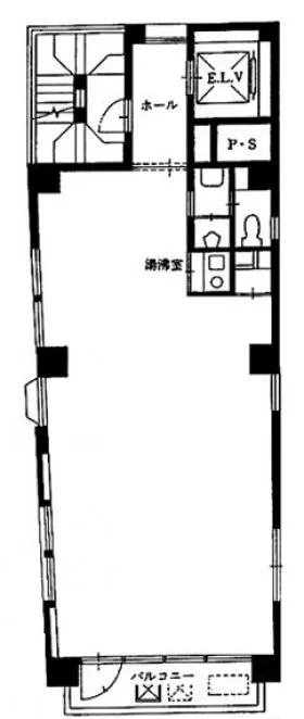 飯田橋KOAビルの基準階図面