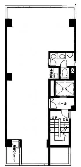 KTビルの基準階図面