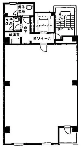 西新橋YSビルの基準階図面