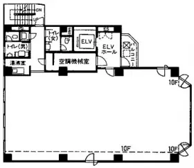 高輪明光ビルの基準階図面
