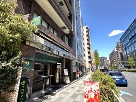 PRONTO（カフェ）を通過する