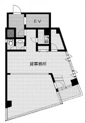 早稲田トーセイビル(旧:DIABOXⅡ)の基準階図面