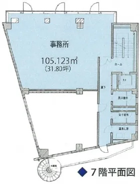 吾妻ビルの基準階図面