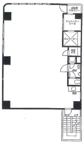 関寅ビル第3の基準階図面