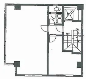 大坂ビルの基準階図面