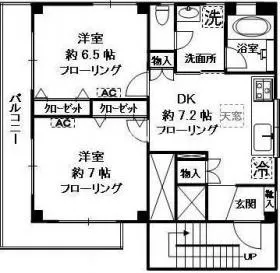 谷・荒井ビルの基準階図面