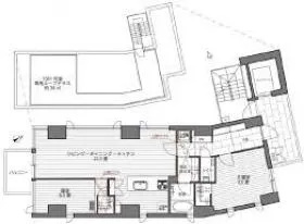 AZABUMAISONの基準階図面