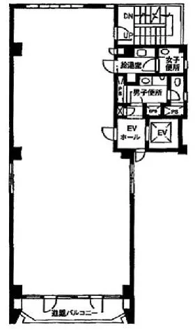 マイカ91ビルの基準階図面