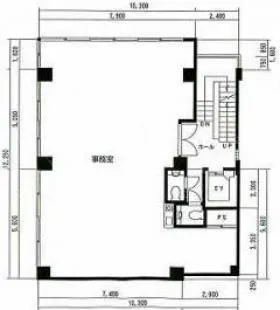 白金TNKビルの基準階図面