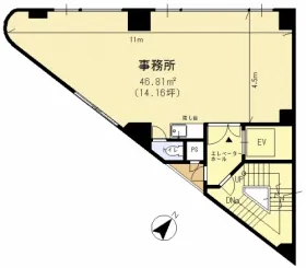 第3鈴木ビルの基準階図面
