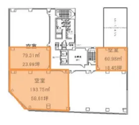 小倉第一生命ビルの基準階図面