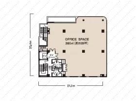 三喜ビルディングの基準階図面