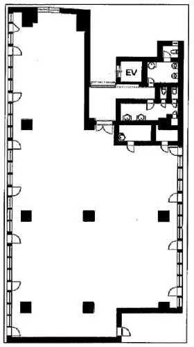 八重洲KTビルの基準階図面