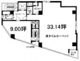 日本橋ニシキビルの基準階図面