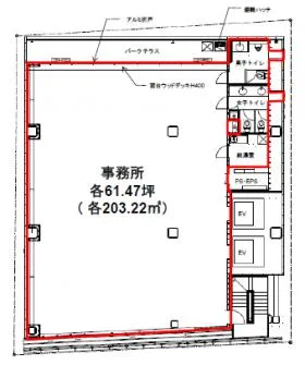 恵比寿SAビルの基準階図面