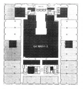 QVCスクエアの基準階図面