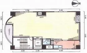 クロスポイント湘南(旧:柿崎ビル)ビルの基準階図面