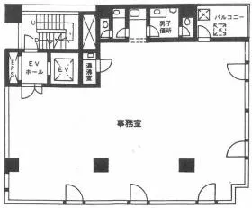 タマタビルの基準階図面