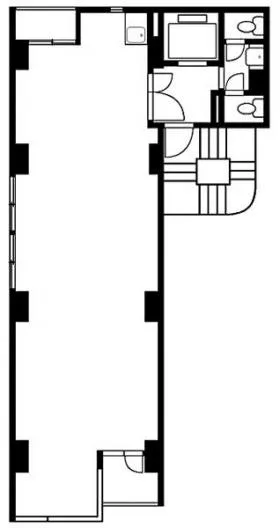 高梨ビルの基準階図面