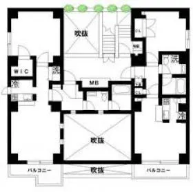 神宮前3丁目建物の基準階図面