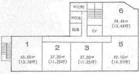 第5下川ビルの基準階図面