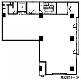 ユニゾ日本橋富沢町洋和ビルの基準階図面