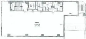 国立加賀屋ビルの基準階図面