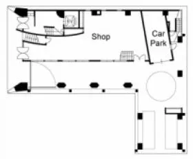 国立東加賀屋ビルの基準階図面