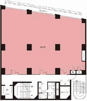 川原ビルの基準階図面