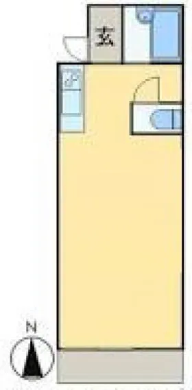 コーポ花園の基準階図面