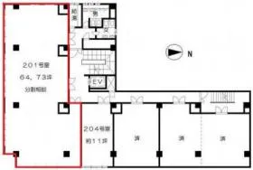 清水ビルの基準階図面