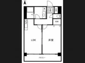メゾン・ド・ヴィレ赤坂の基準階図面