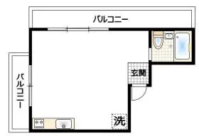 串山マンションの基準階図面