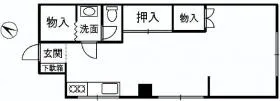 南青マンションの基準階図面