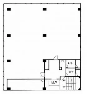 材商会館の基準階図面