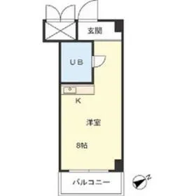 レジデンス若松の基準階図面