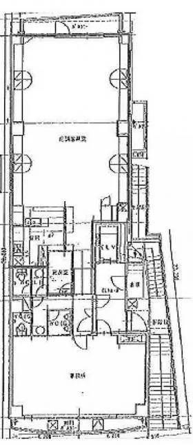 川萬ビルの基準階図面