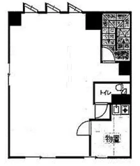 中里ビルの基準階図面