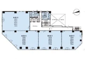 中央宇都宮ビルの基準階図面