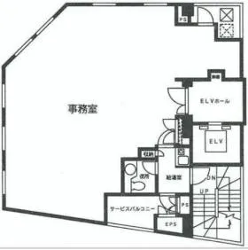 スガモノートビルの基準階図面
