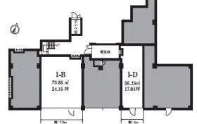 リバーサイド越谷の基準階図面