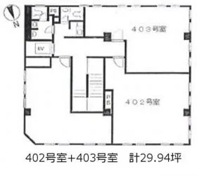 第2東栄ビルの基準階図面