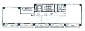 いちご銀座612ビルの基準階図面
