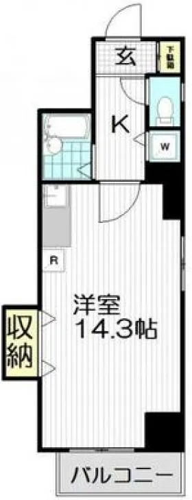 ライツ恵比寿の基準階図面