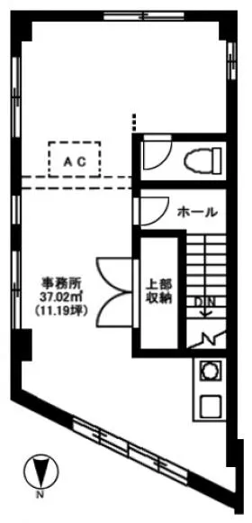 代々木上原ttの基準階図面